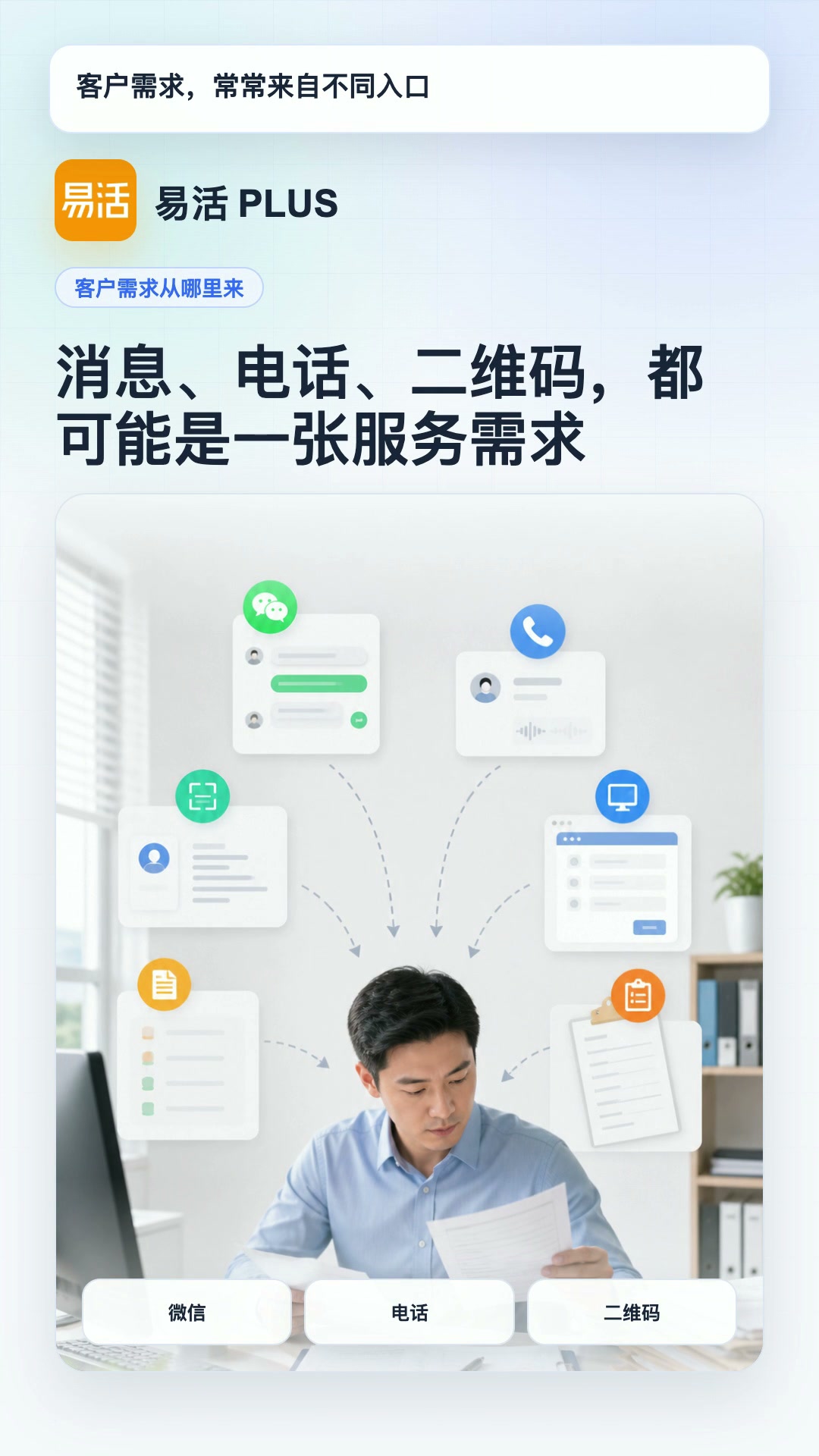 一张工单怎么从客户需求走到员工完成视频画面